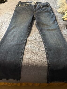 Seven7 High Rise Slim Boot Jeans Womens Size 10 Dark Wash Stretch Denim